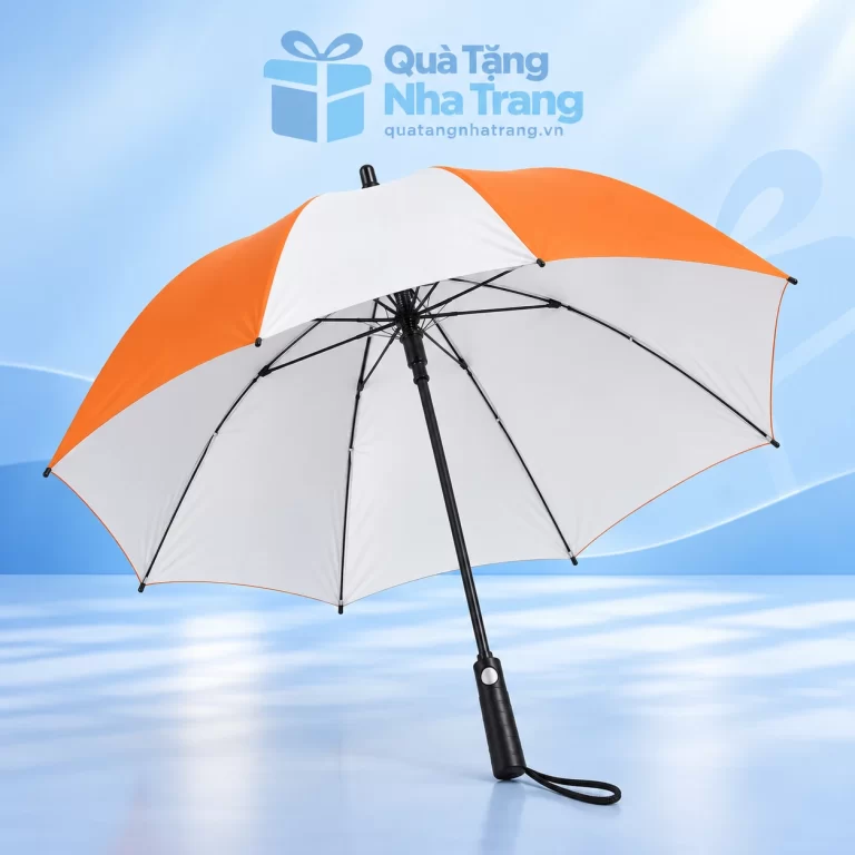 Ô cán thẳng cam–trắng tám múi